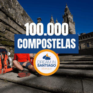 record del camino de Santiago 100000 compostelas albergue Dream in Santiago